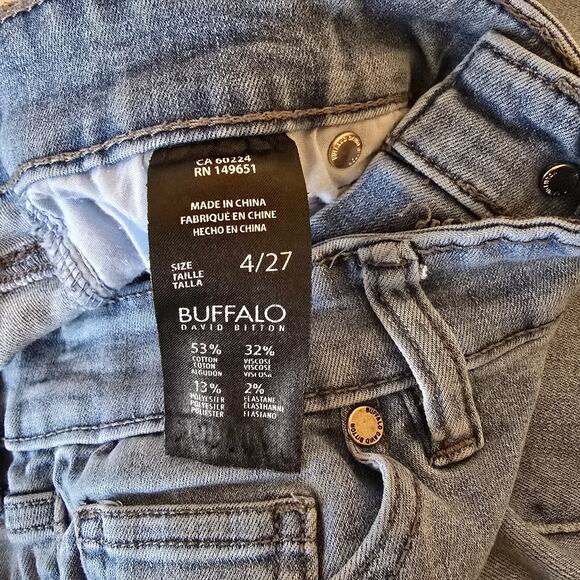 Buffalo David Bitton Aubrey Jeans Women's 4 / 27 Blue Mid Rise Super Soft Grazer - Picture 5 of 16